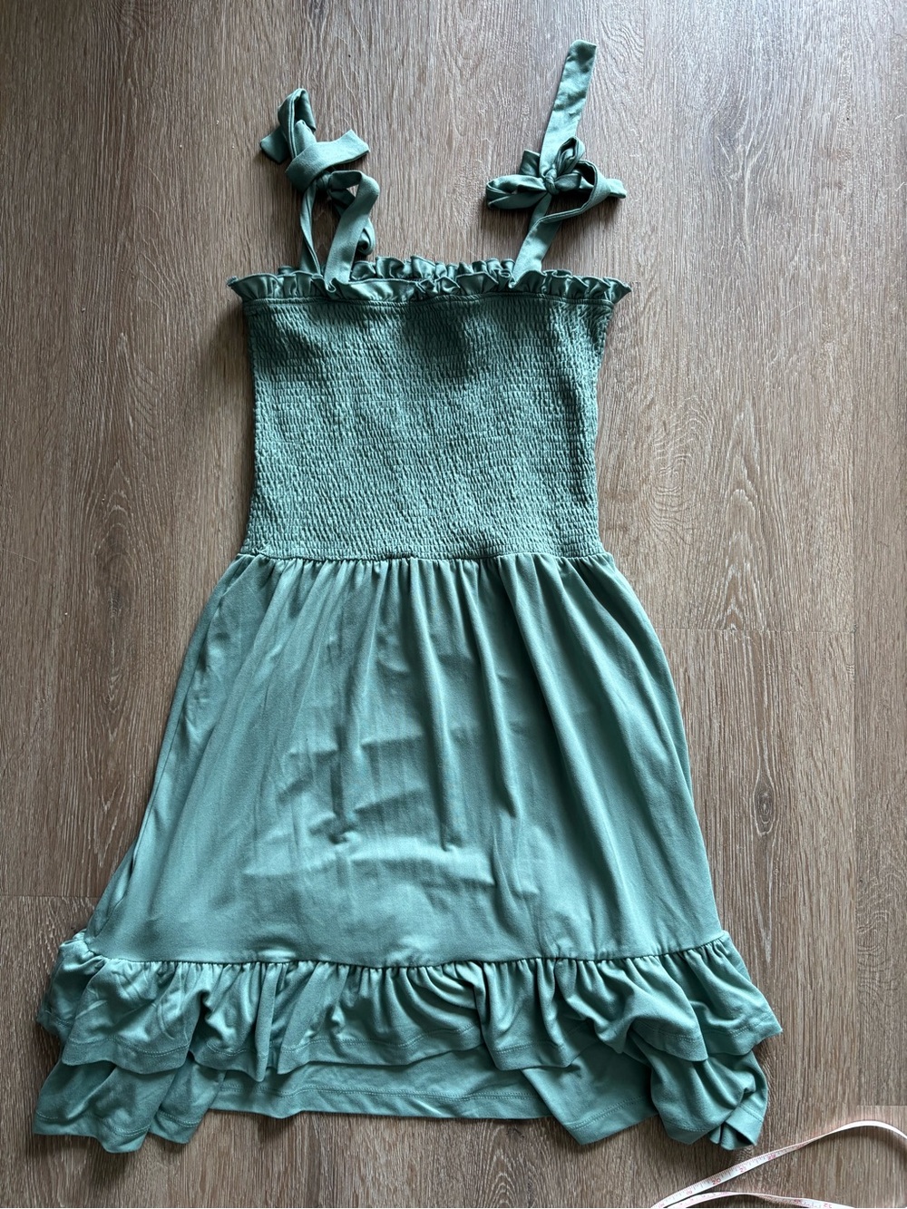 Boohoo - Sage Green Ruffle Sundress - size medium - Picture 8 of 8